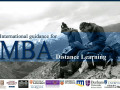 The highly recommended: International Guidance for MBA distance learning